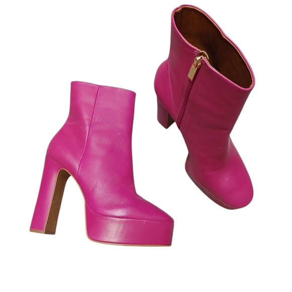L'INTERVALLE Shoes - L'intervalle fuschia pink platform high heel boots size 10